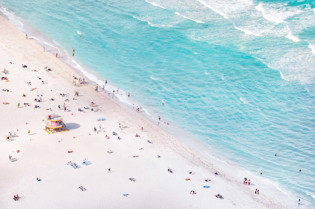 Photography by Gray Malin of 10th Street Lifeguard Tower, Miami Beach