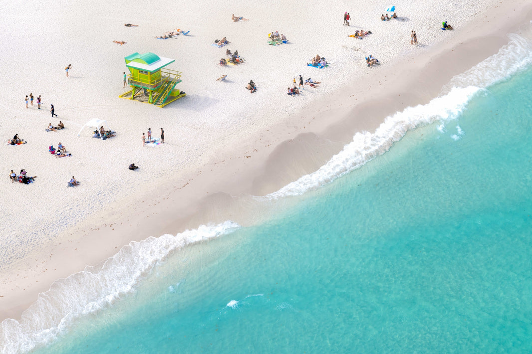 Photography by Gray Malin of 4th Street Lifeguard Tower, Miami Beach, Florida