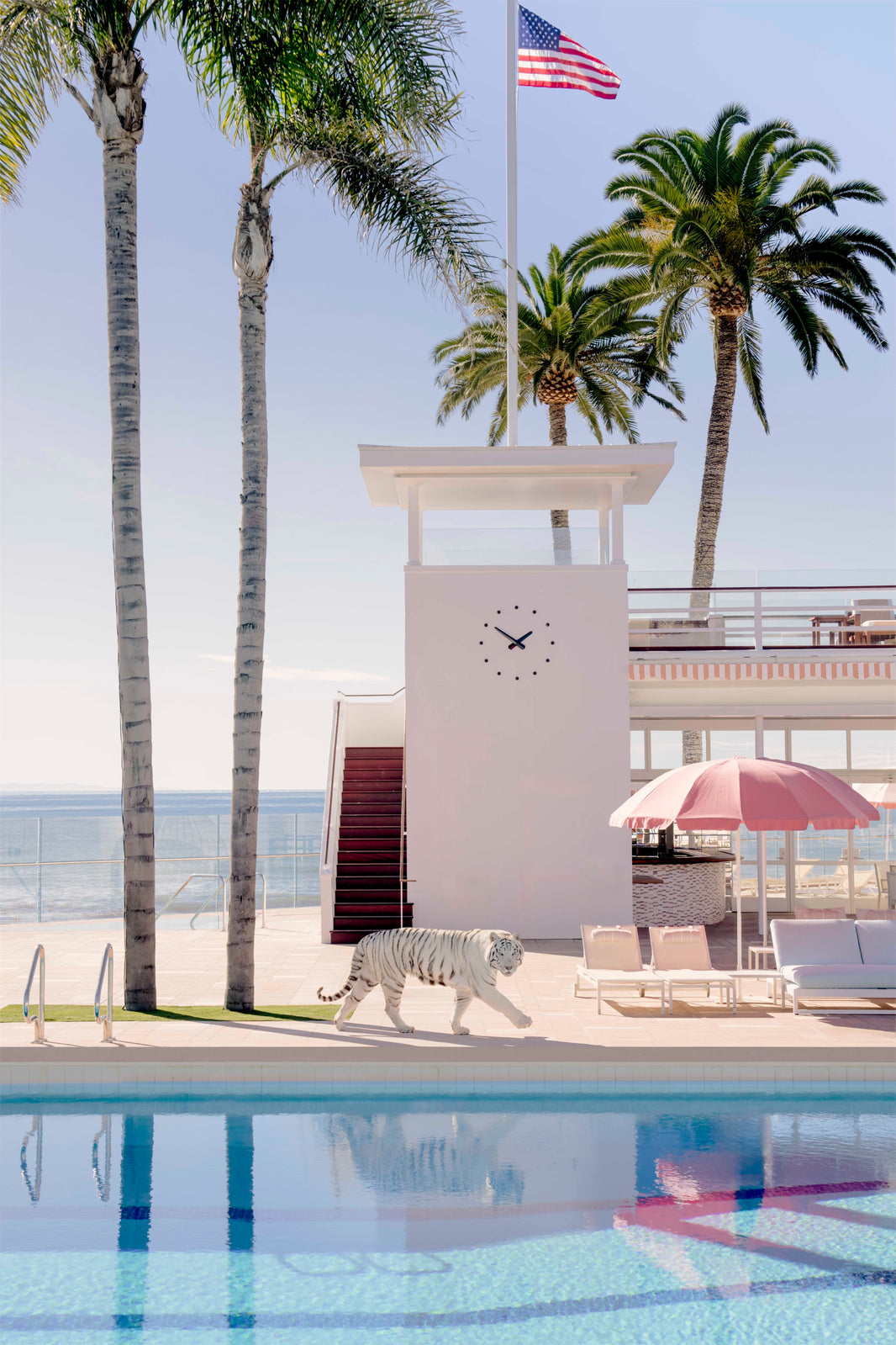 Photography by Gray Malin of Afternoon Stroll, Coral Casino