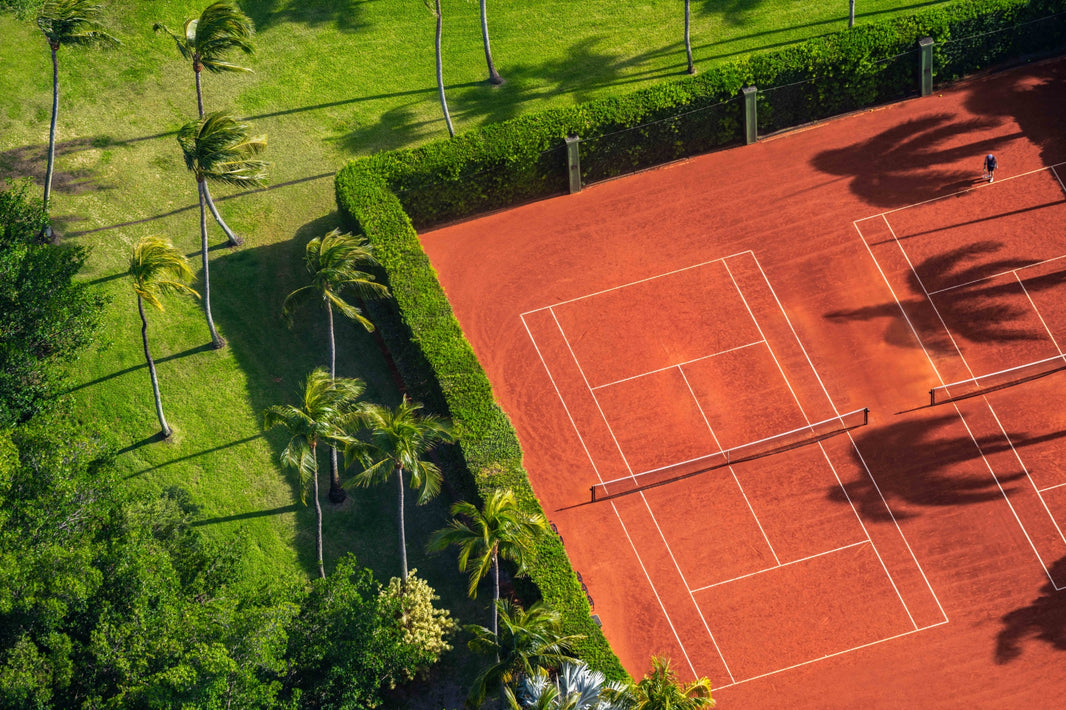 Photography by Gray Malin of Afternoon Tennis, Fisher Island, Florida