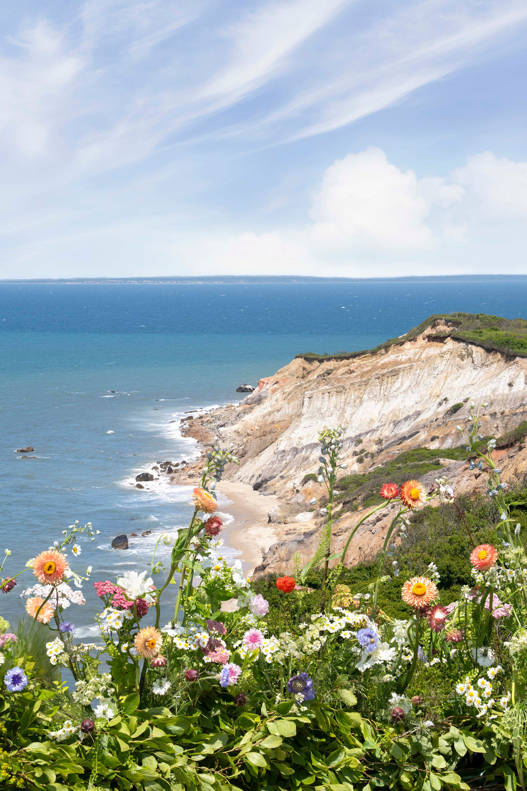 Photography by Gray Malin of Aquinnah Cliffs Vertical, Martha’s Vineyard