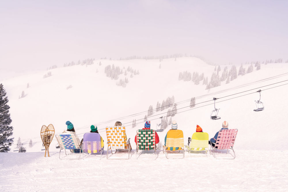 Photography by Gray Malin of Back Bowls Sun Loungers, Vail