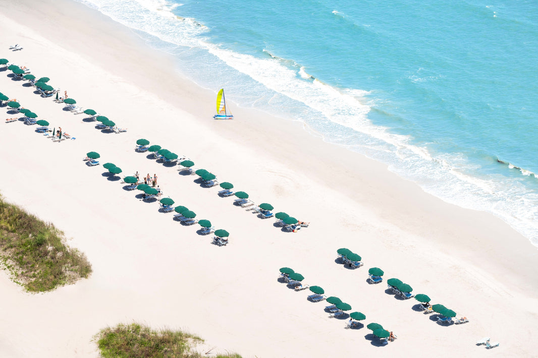 Photography by Gray Malin of Beach Day, The Cloister at Sea Island, Georgia