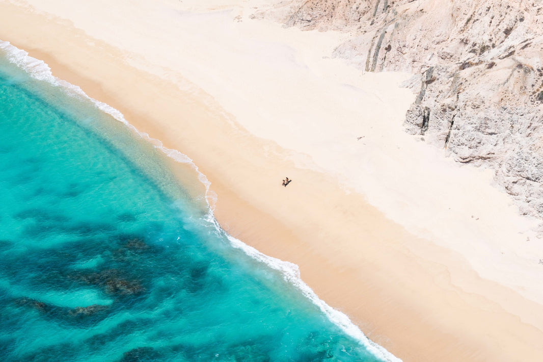 Photography by Gray Malin of Beach Stroll, Cabo San Lucas
