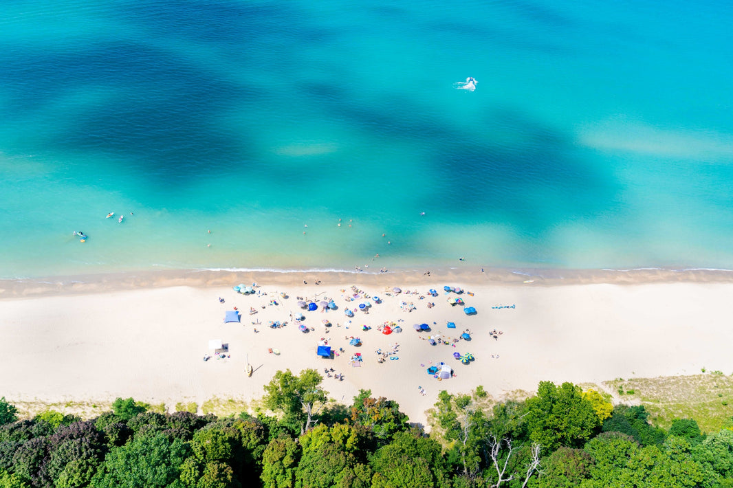Photography by Gray Malin of Berrien Beach Day, Michigan