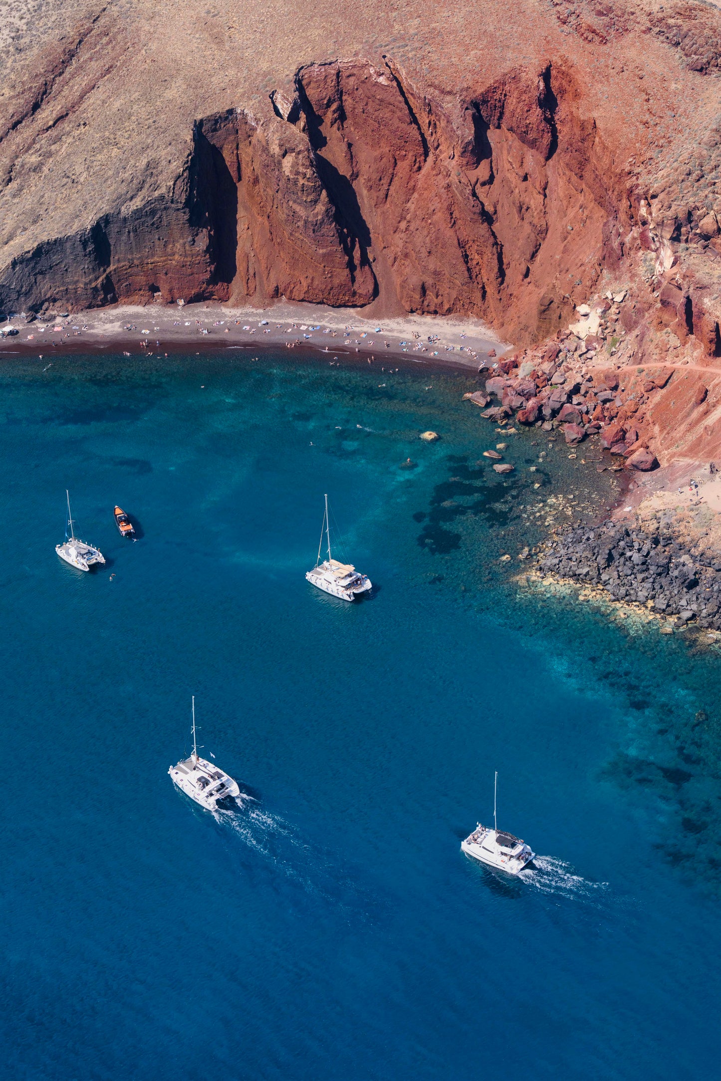 Boat Cruise to Red Beach, Santorini