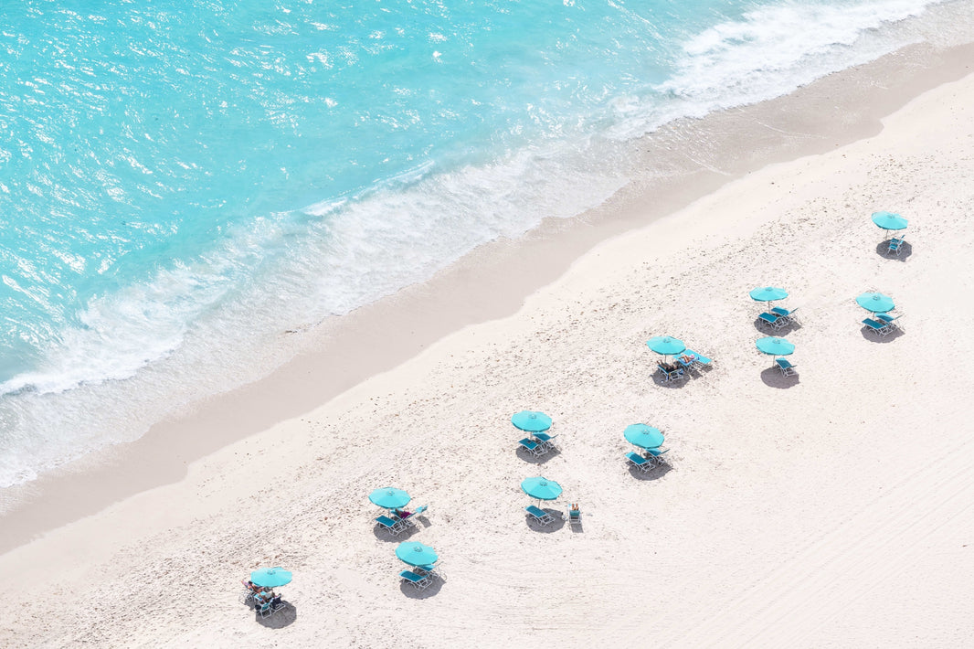 Photography by Gray Malin of Boca Raton Beach Umbrellas, Florida