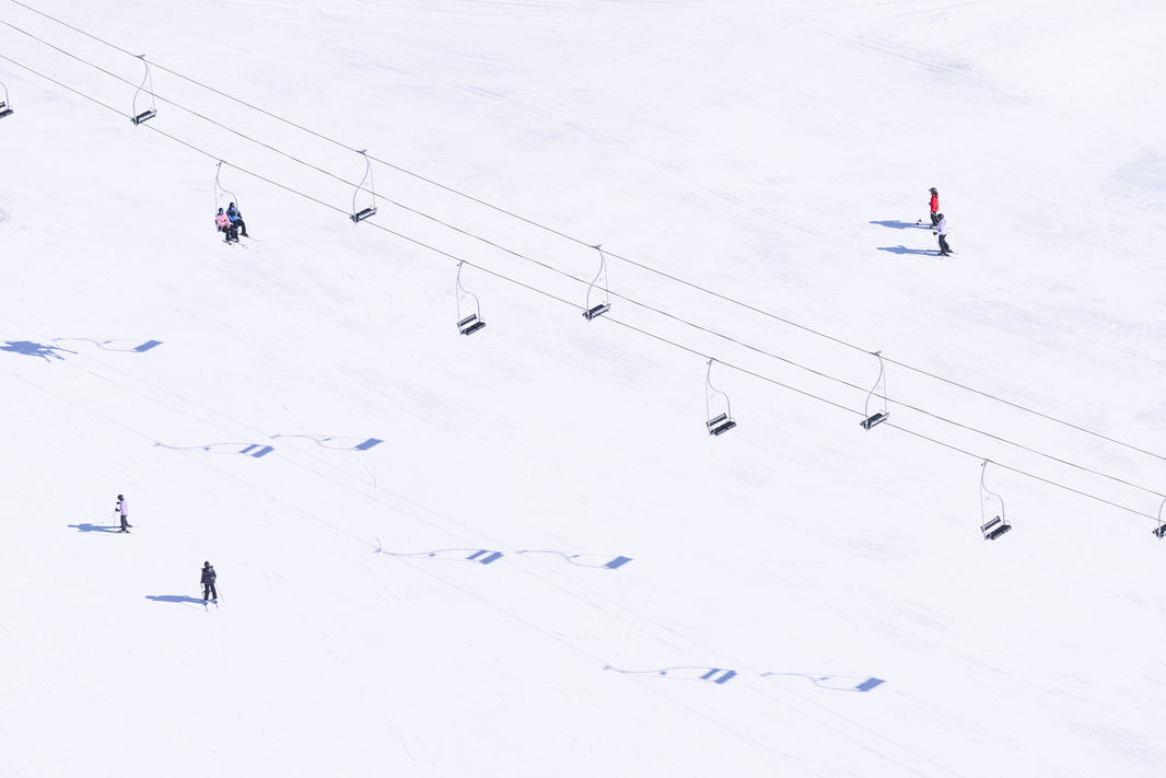 Photography by Gray Malin of Chairlift Shadows, Buttermilk, Aspen