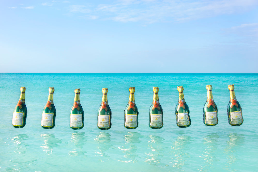 Photography by Gray Malin of Champagne Balloons