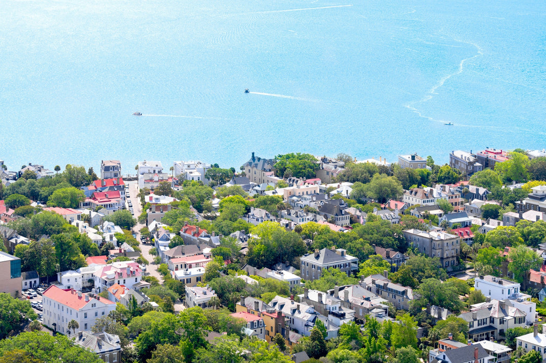 Photography by Gray Malin of Charleston Harbor, Charleston, South Carolina