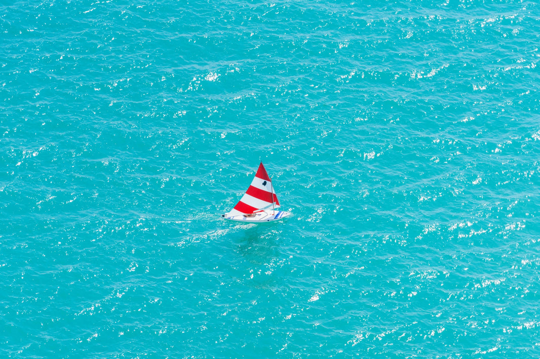 Photography by Gray Malin of Chicago Sunfish Sailboat