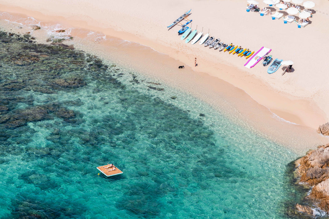 Photography by Gray Malin of Chileno Bay Club Beach, Cabo San Lucas