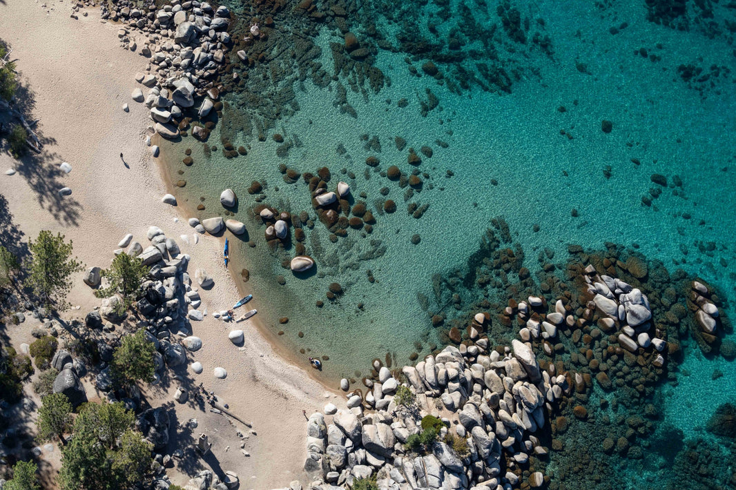Photography by Gray Malin of Chimney Beach, Lake Tahoe