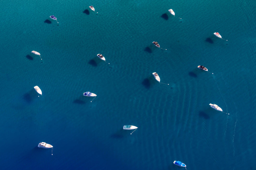 Photography by Gray Malin of Crystal Bay Boats, Lake Tahoe