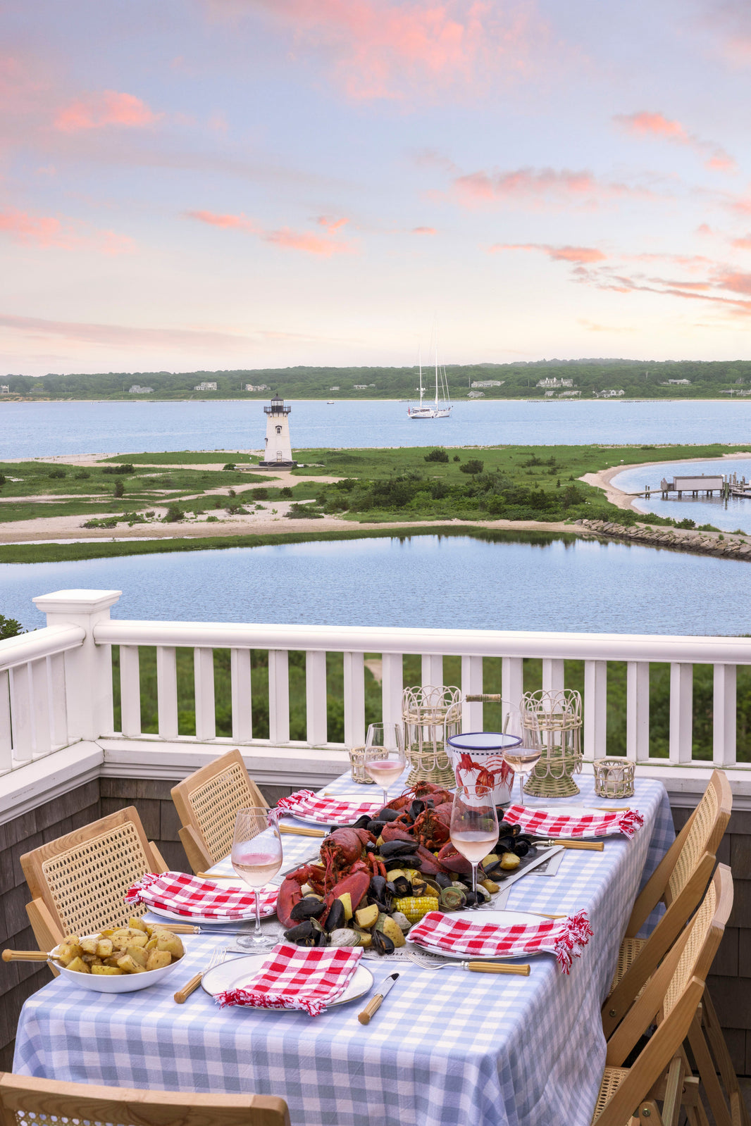 Photography by Gray Malin of Dinner with a View, Martha's Vineyard