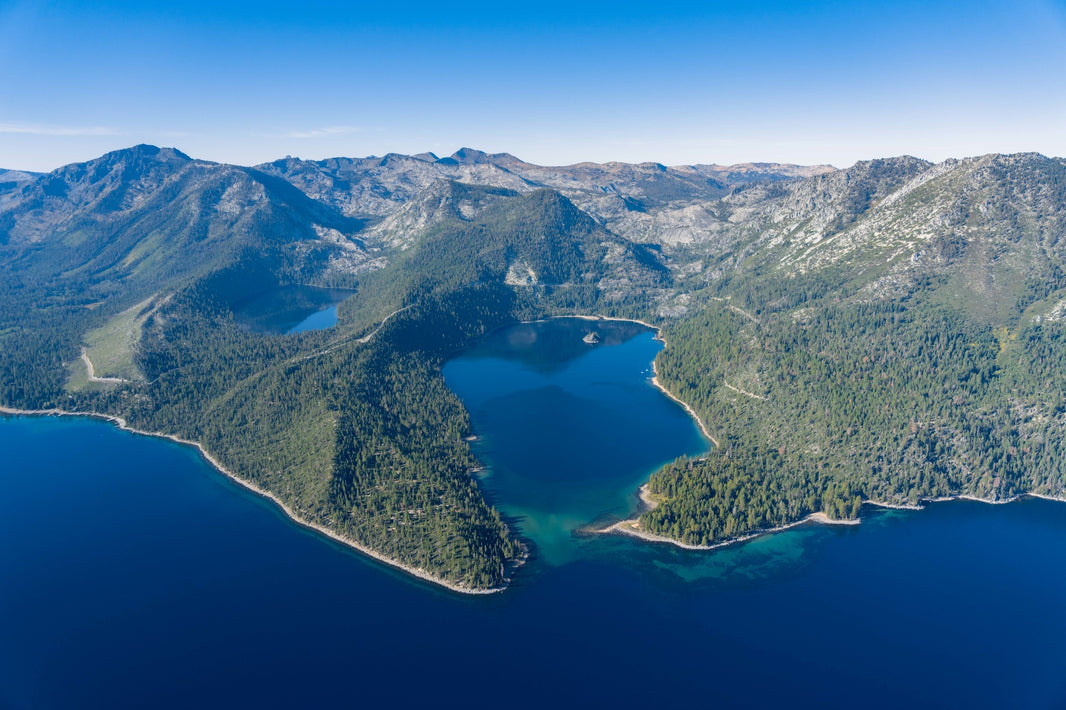 Photography by Gray Malin of Emerald Bay, Lake Tahoe