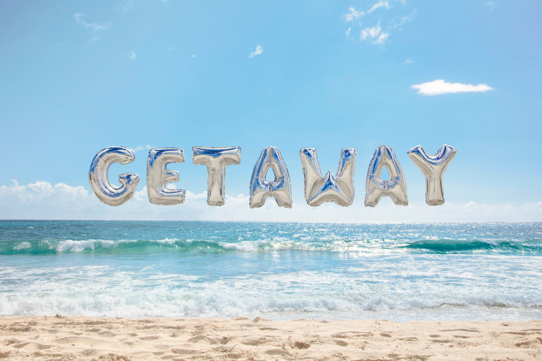 Photography by Gray Malin of Getaway Balloons (Silver)