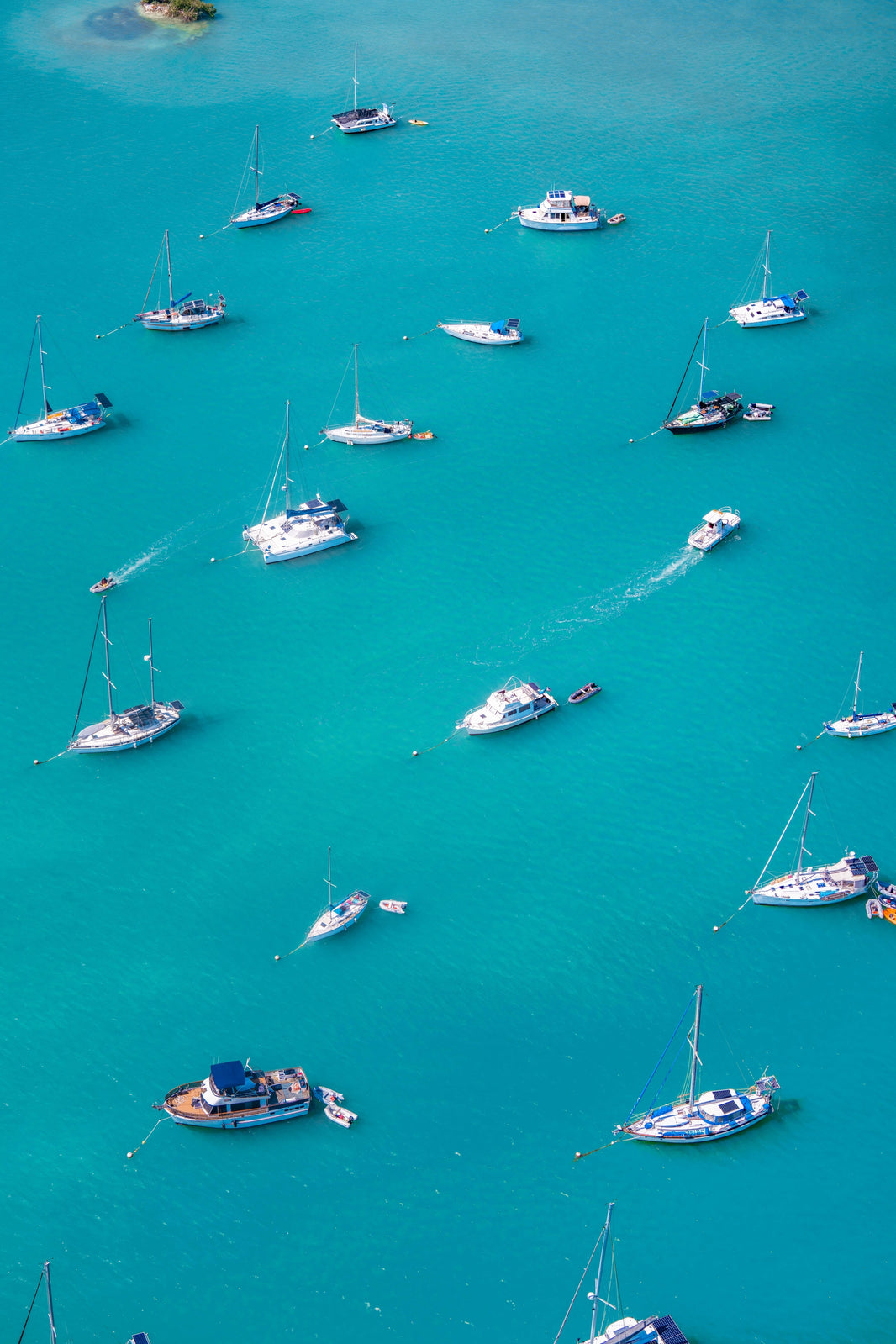 Photography by Gray Malin of Harbor Boats, Key Largo, Florida