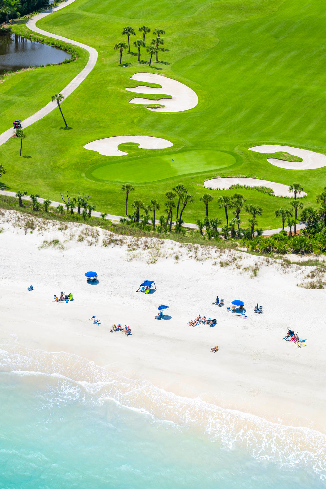 Photography by Gray Malin of Hole 10, Robert Trent Jones Golf Course, Hilton Head, South Carolina