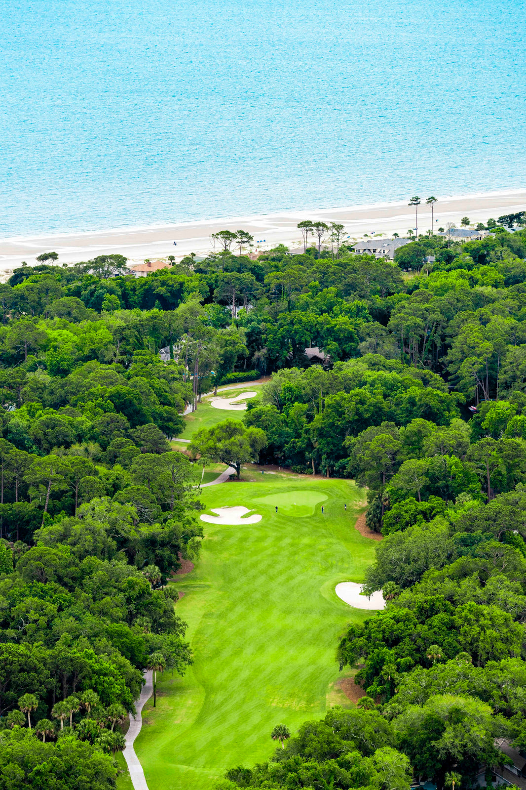 Photography by Gray Malin of Hole 16 Robert Trent Jones Golf Course, Hilton Head, South Carolina