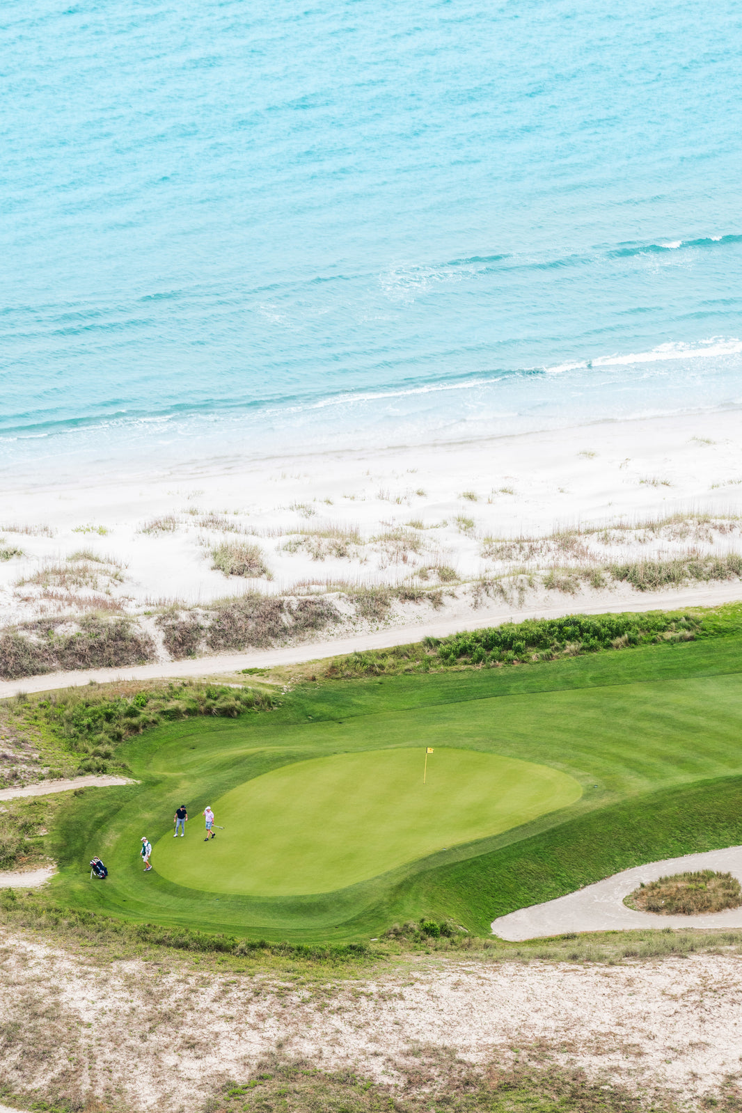 Photography by Gray Malin of Hole 16 Vertical, The Ocean Course, Kiawah Island