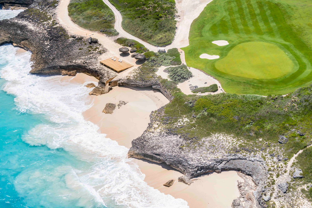 Photography by Gray Malin of Hole 17, The Abaco Club, Bahamas