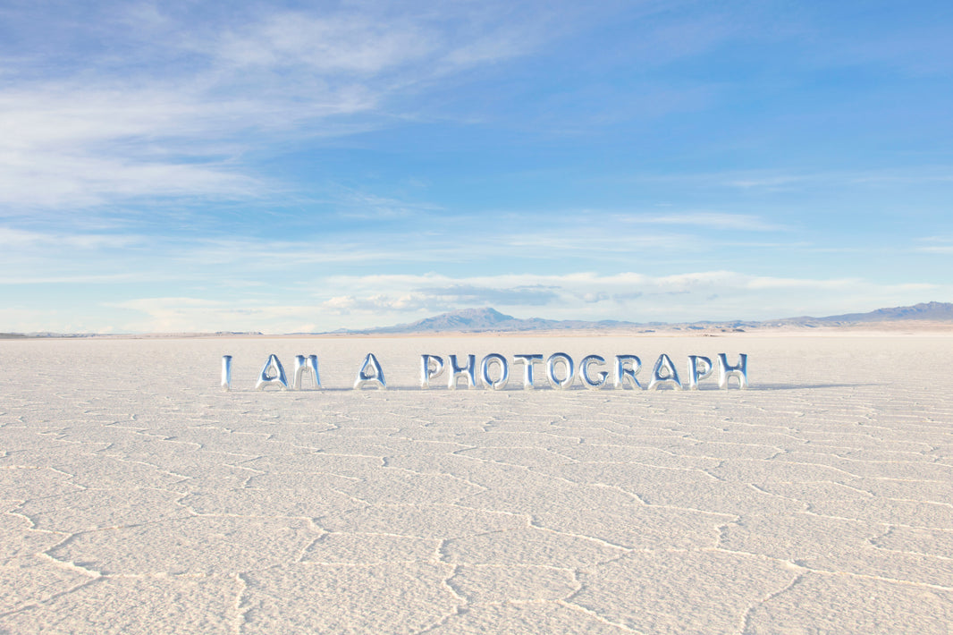 Photography by Gray Malin of I am a Photograph Balloons