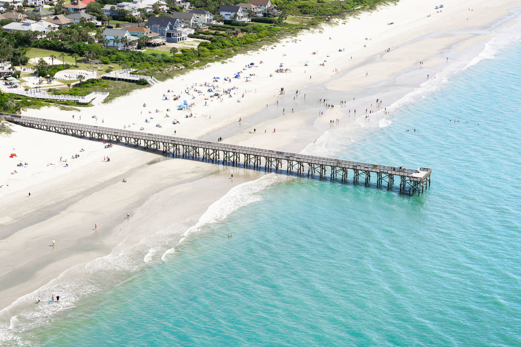 Photography by Gray Malin of Isle of Palms Beach Pier, South Carolina