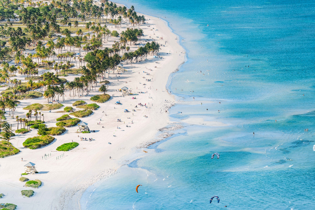 Photography by Gray Malin of Key Biscayne Beach Day, Florida