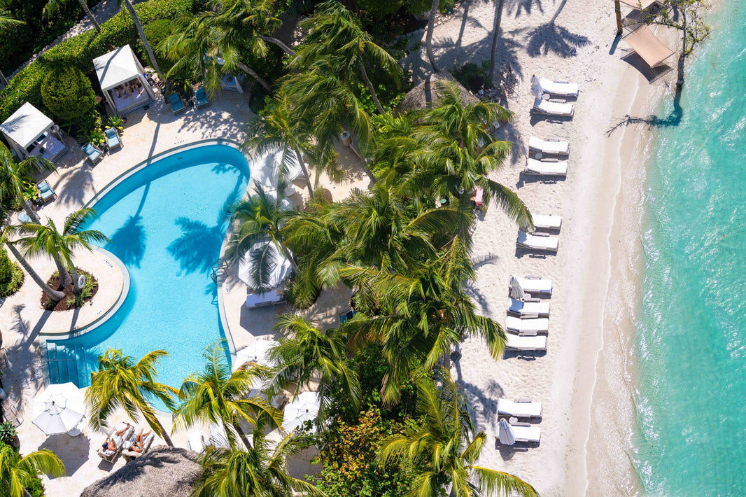 Photography by Gray Malin of Little Palm Island Resort Pool, Torch Key, Florida