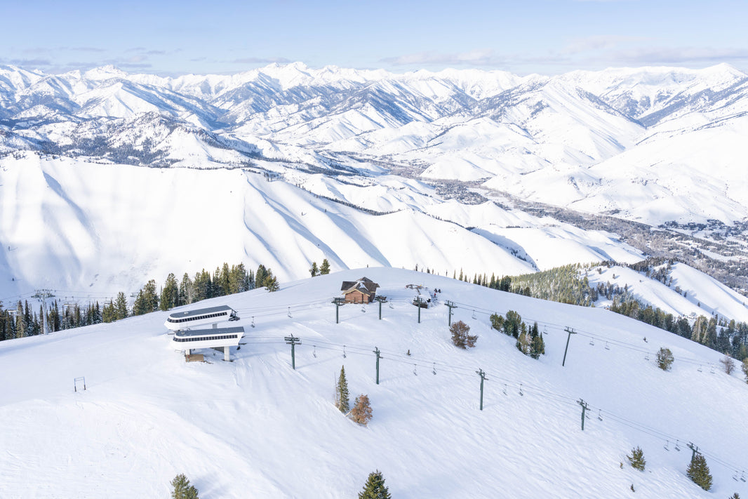 Photography by Gray Malin of Lookout Express and Christmas Chairlift, Sun Valley
