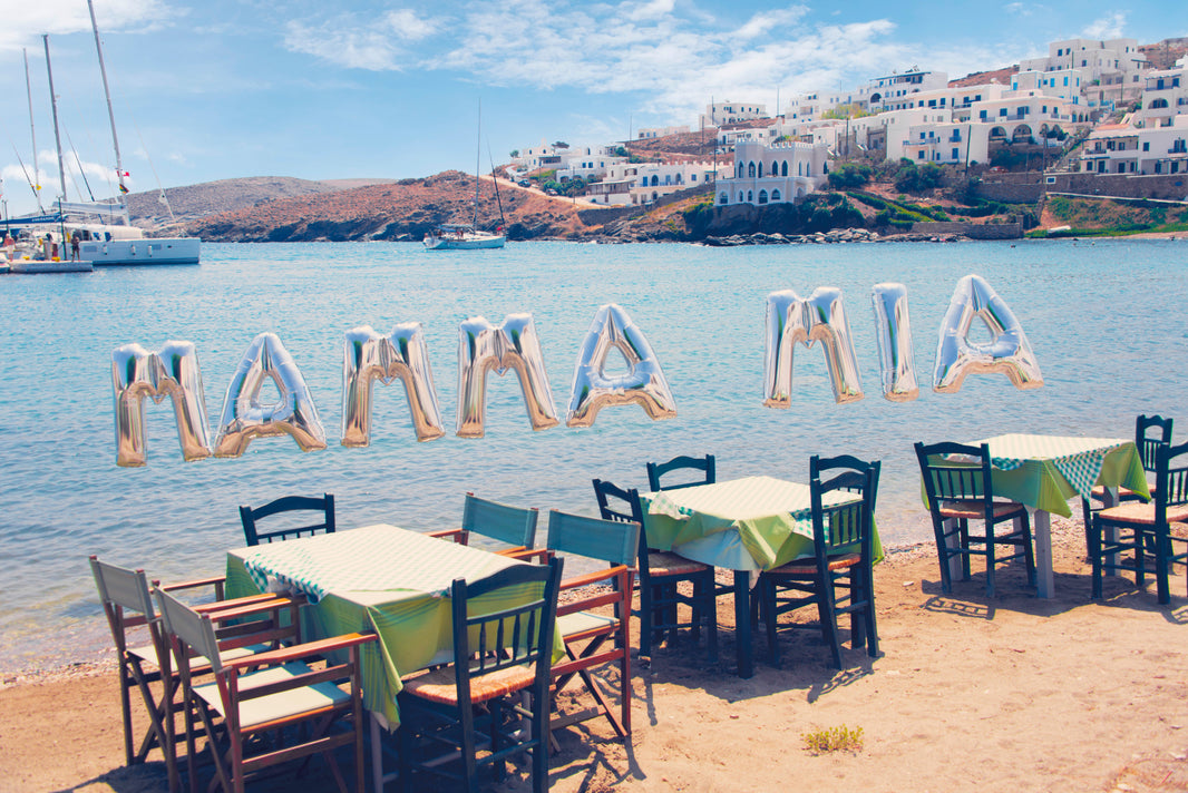 Photography by Gray Malin of MAMMA MIA Balloons