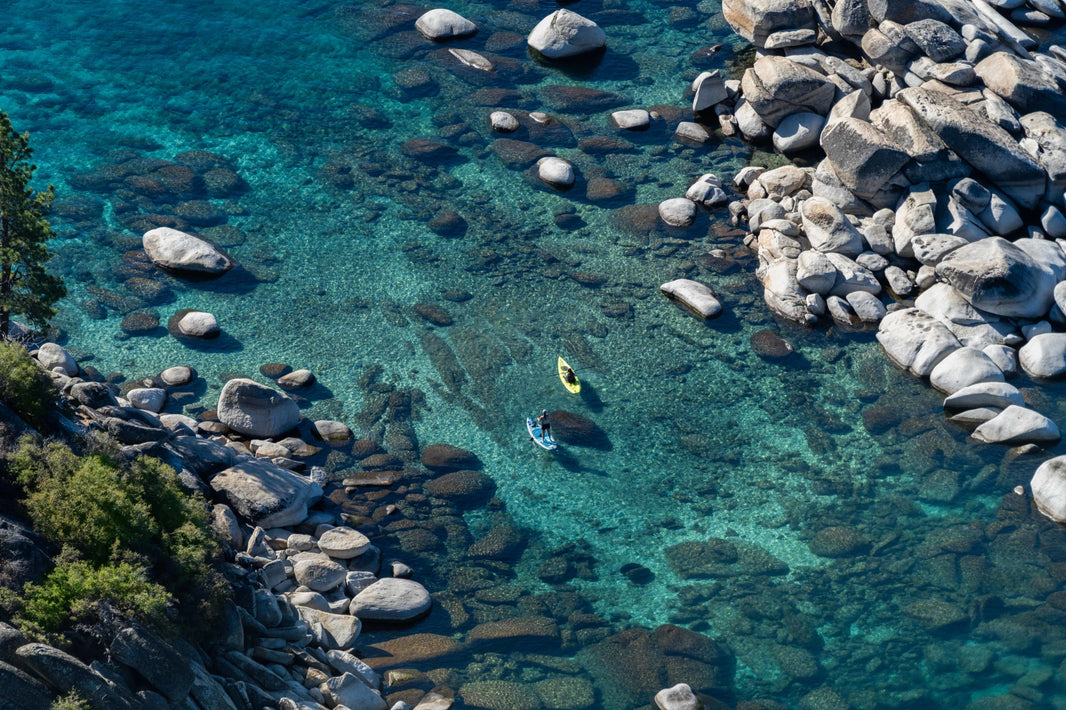 Photography by Gray Malin of Memorial Point Kayakers, Lake Tahoe