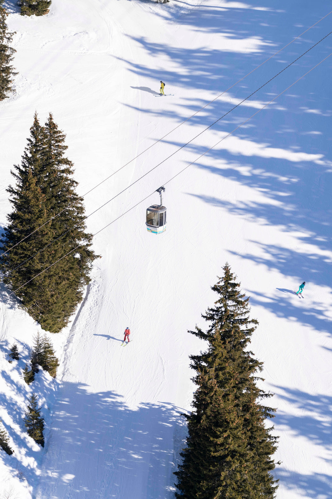 Photography by Gray Malin of Mont D'Arbois Gondola, Megève, French Alps