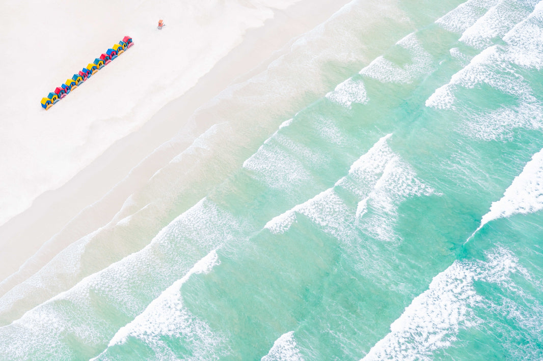 Photography by Gray Malin of Muizenberg Beach, Cape Town