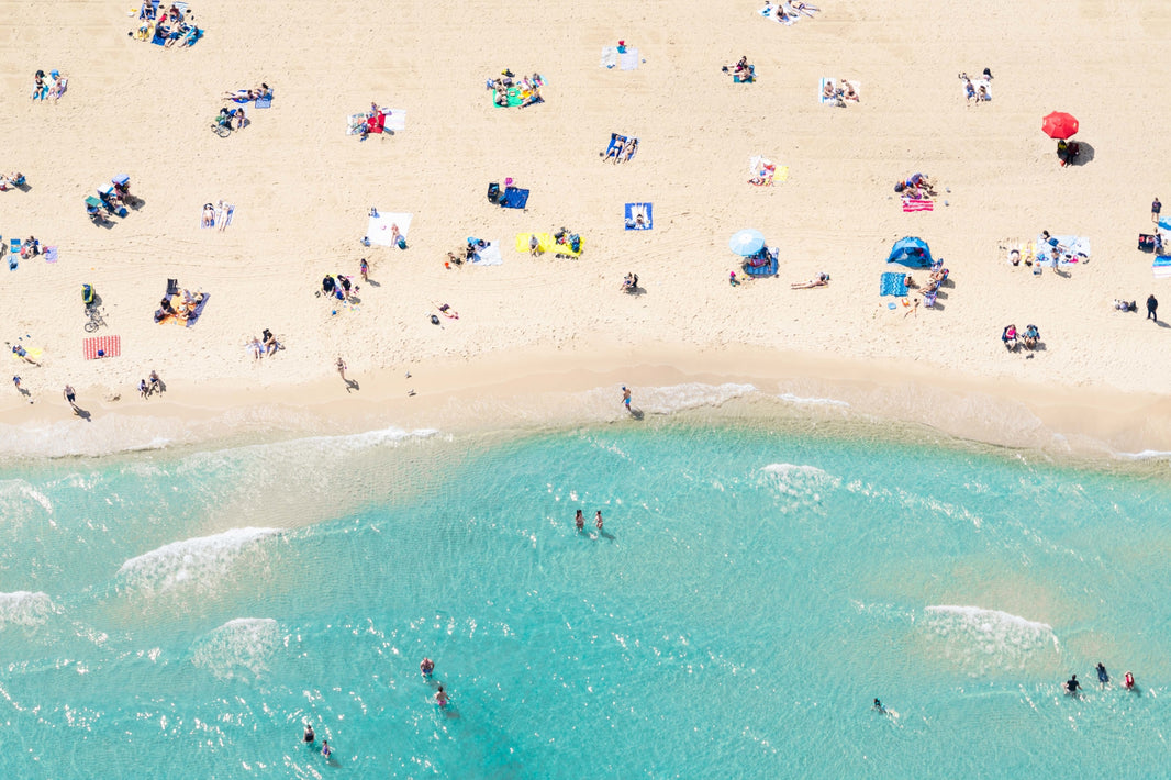 Photography by Gray Malin of North Avenue Beach Waves, Chicago