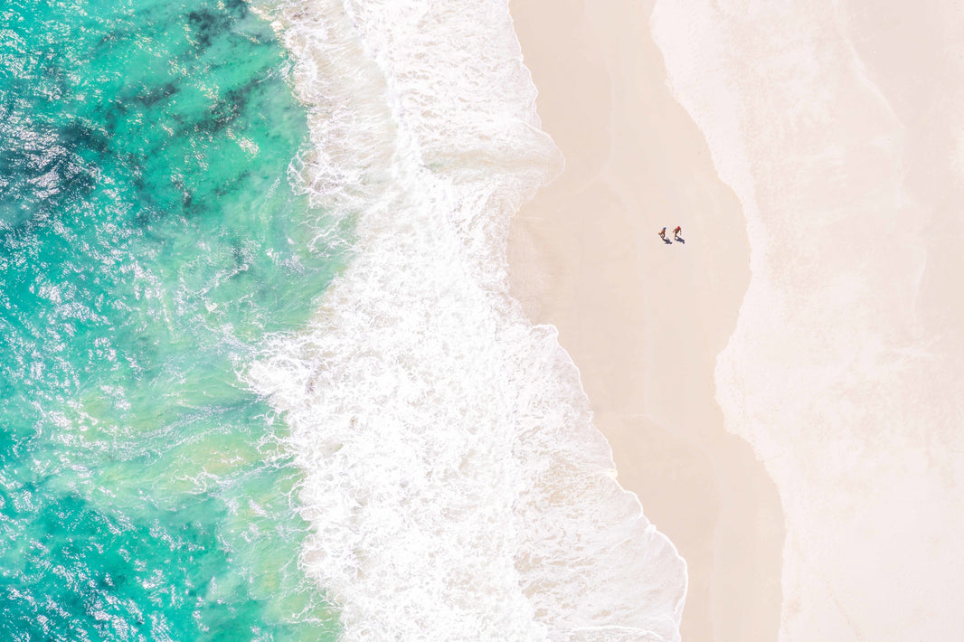Photography by Gray Malin of Nude Stroll, Sandy Bay, Cape Town