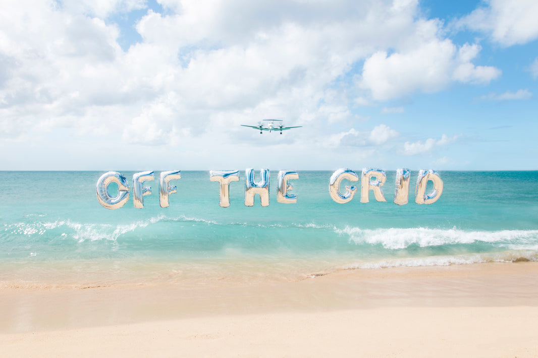 Photography by Gray Malin of Off the Grid Balloons