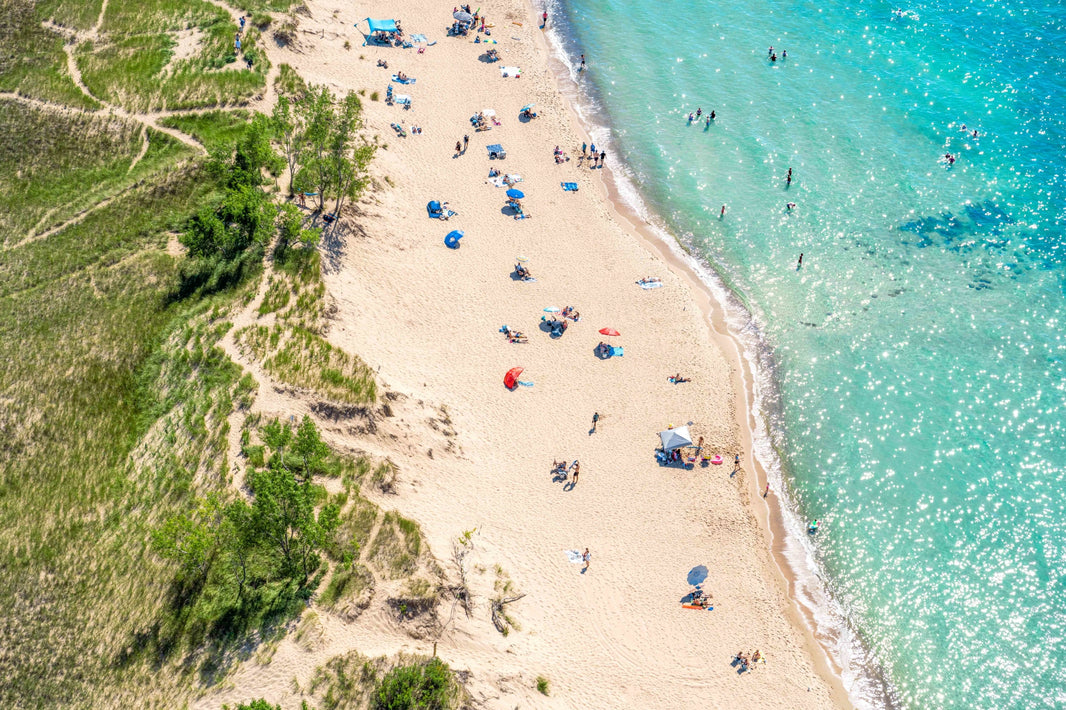 Photography by Gray Malin of Oval Beach, Saugatuck, Michigan
