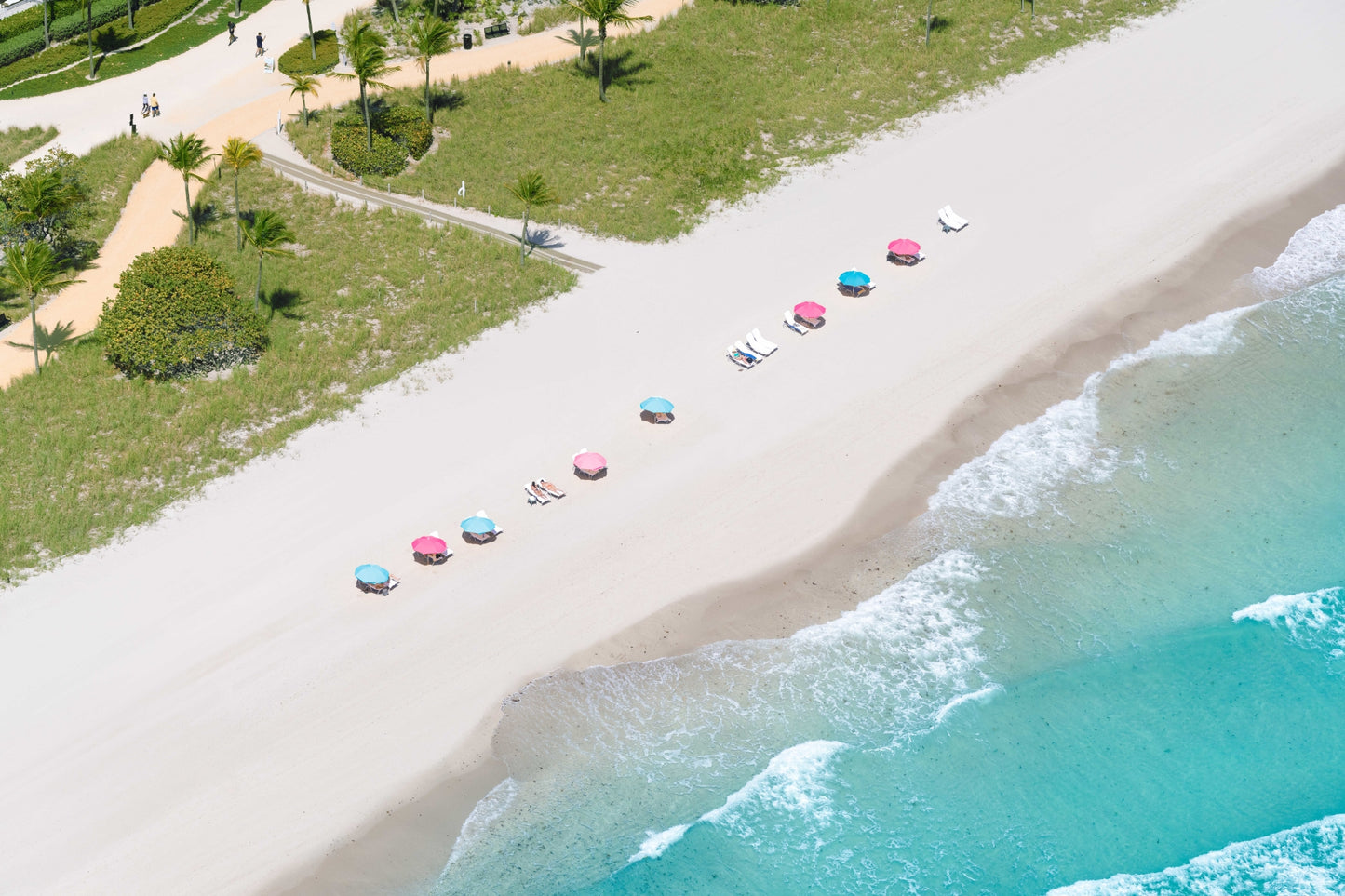 Pastel Umbrellas, Bal Harbour Beach, Florida