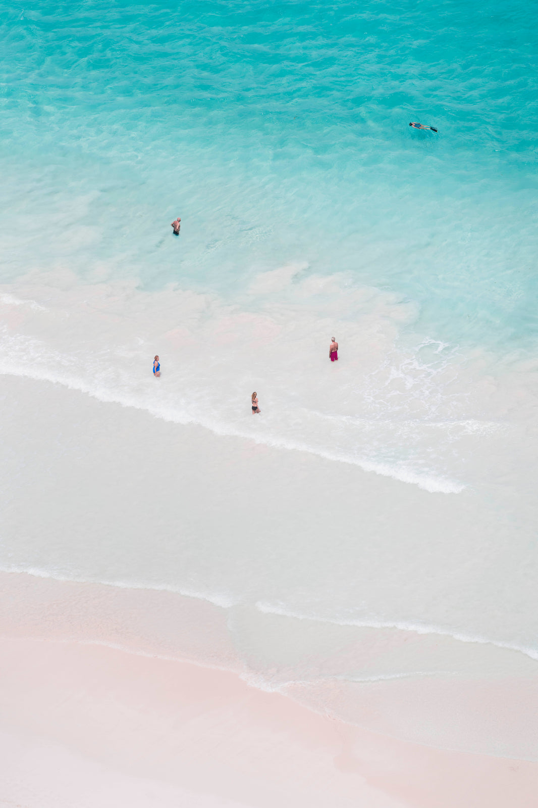 Photography by Gray Malin of Pink Sand Beach Vertical, Harbour Island, Bahamas