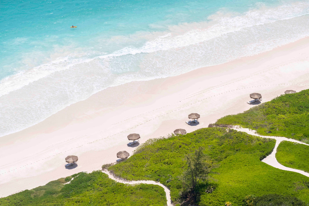 Photography by Gray Malin of Pink Sands Resort, Harbour Island, Bahamas