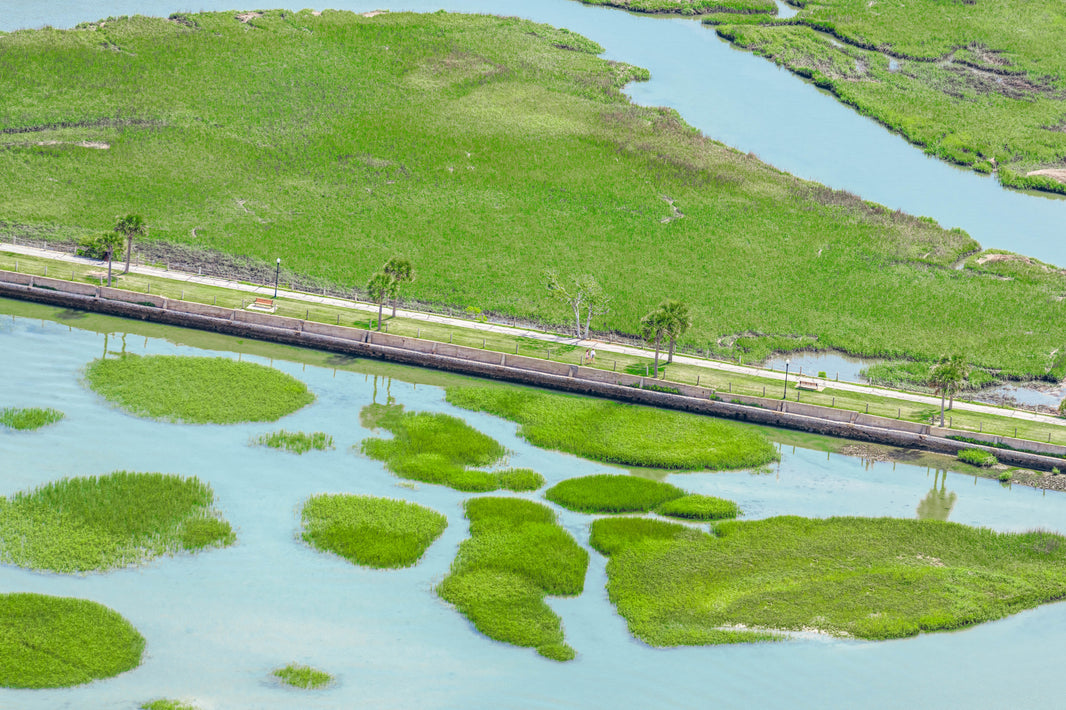 Photography by Gray Malin of Pit Street Bridge, Mount Pleasant, South Carolina