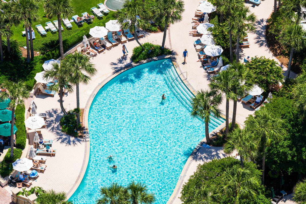 Photography by Gray Malin of Pool Day, The Cloister at Sea Island, Georgia
