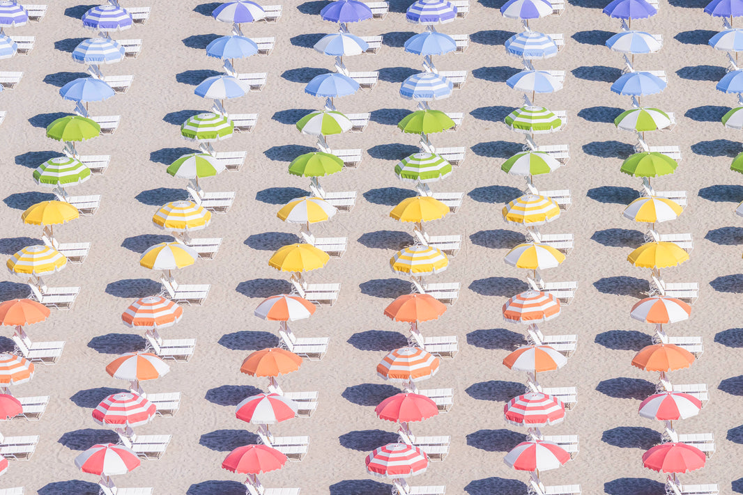 Photography by Gray Malin of Pride Beach Umbrellas™, Miami