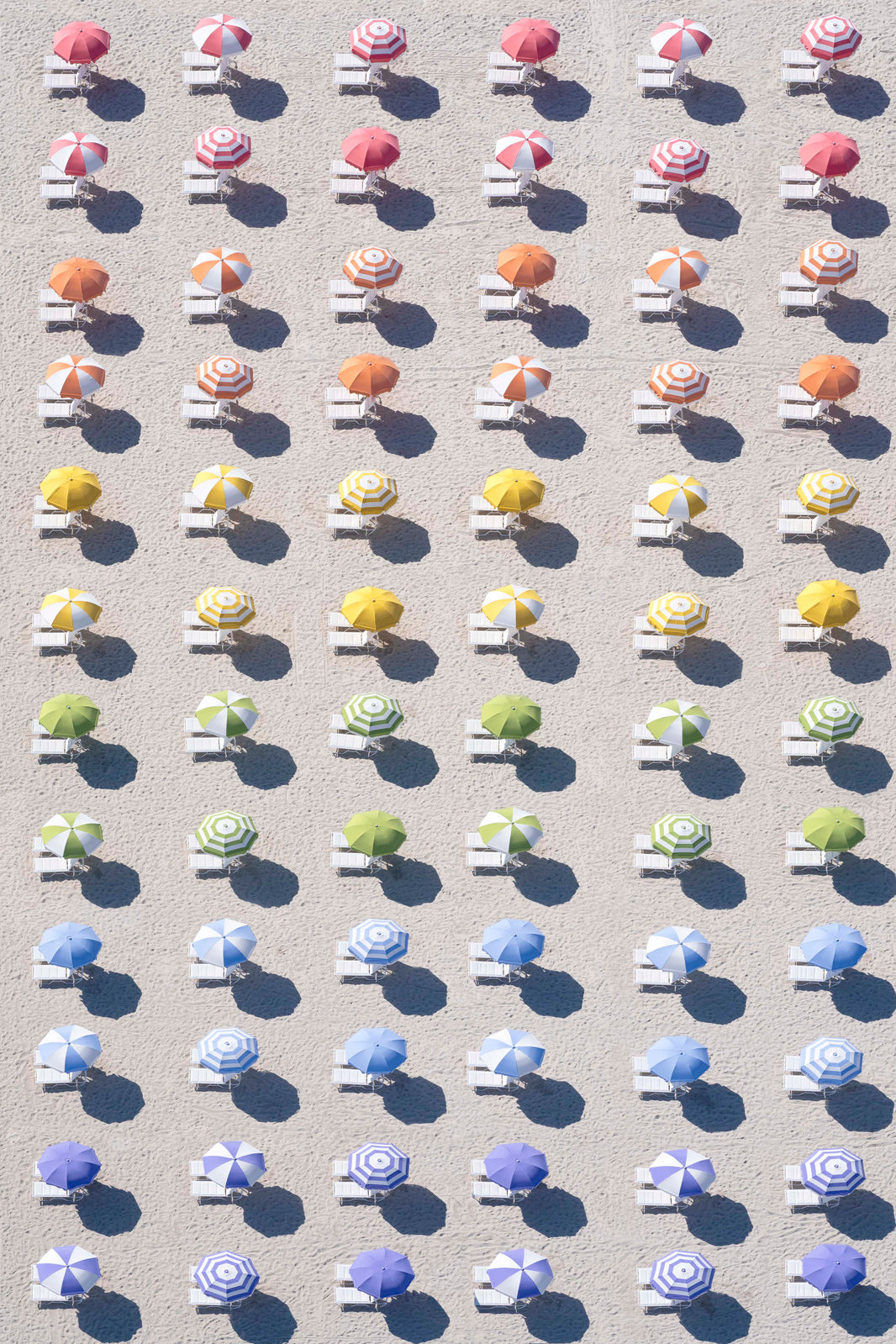 Photography by Gray Malin of Pride Beach™ Umbrellas Vertical, Miami