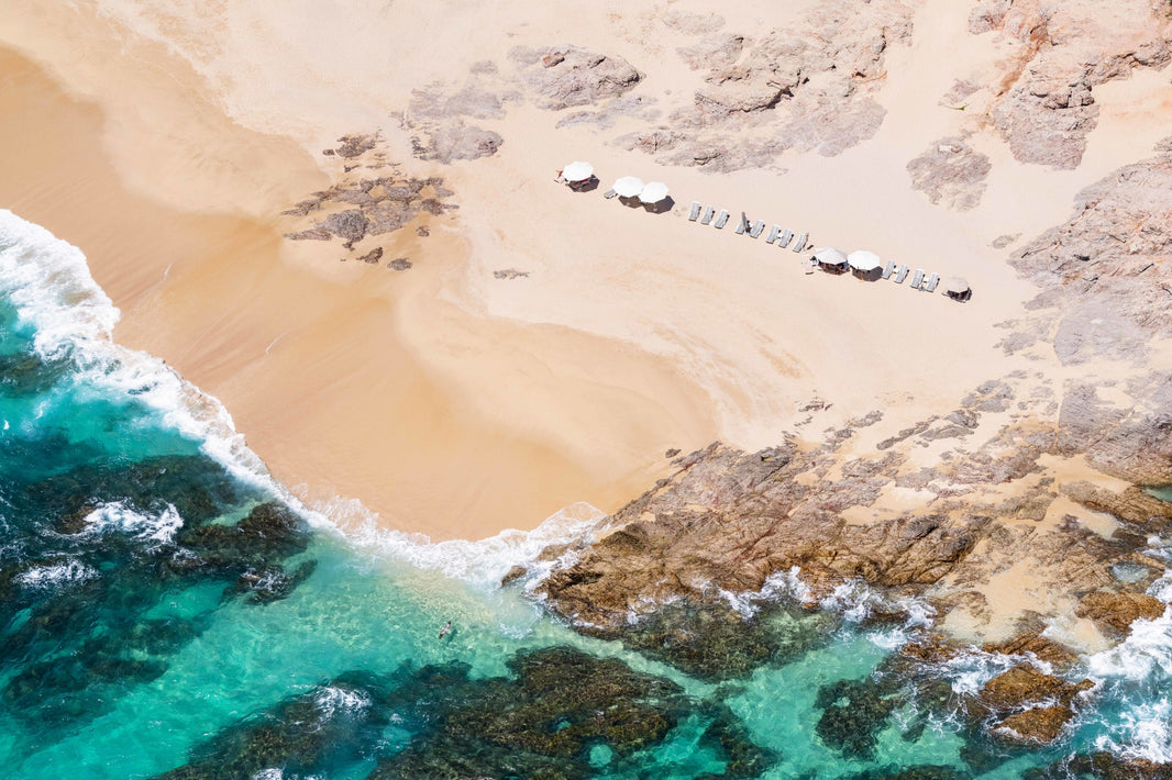 Photography by Gray Malin of Private Beach, Cabo San Lucas