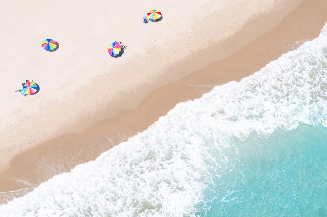 Photography by Gray Malin of Rainbow Umbrellas, Fort Lauderdale, Florida