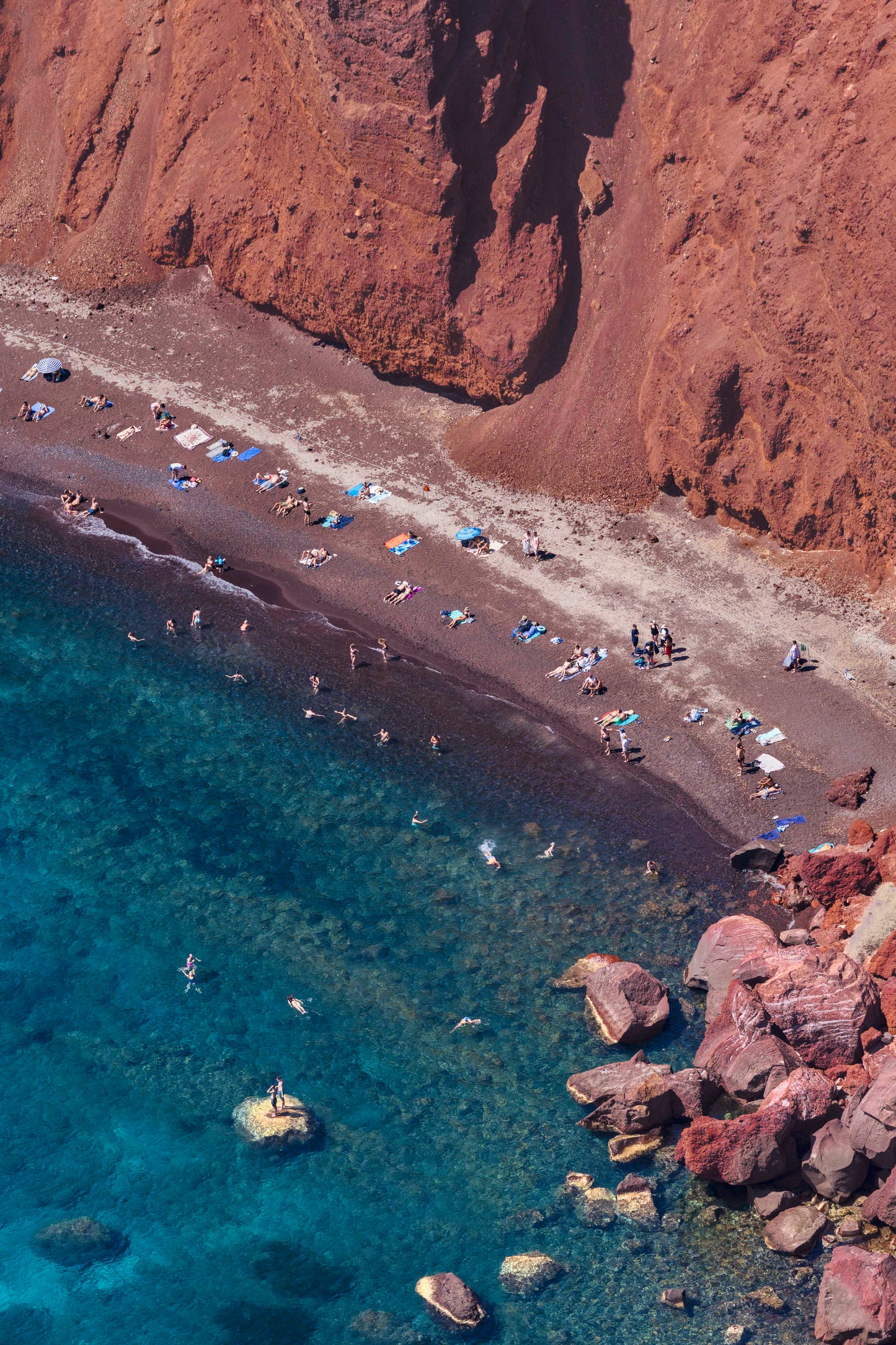 Red Beach Vertical, Santorini