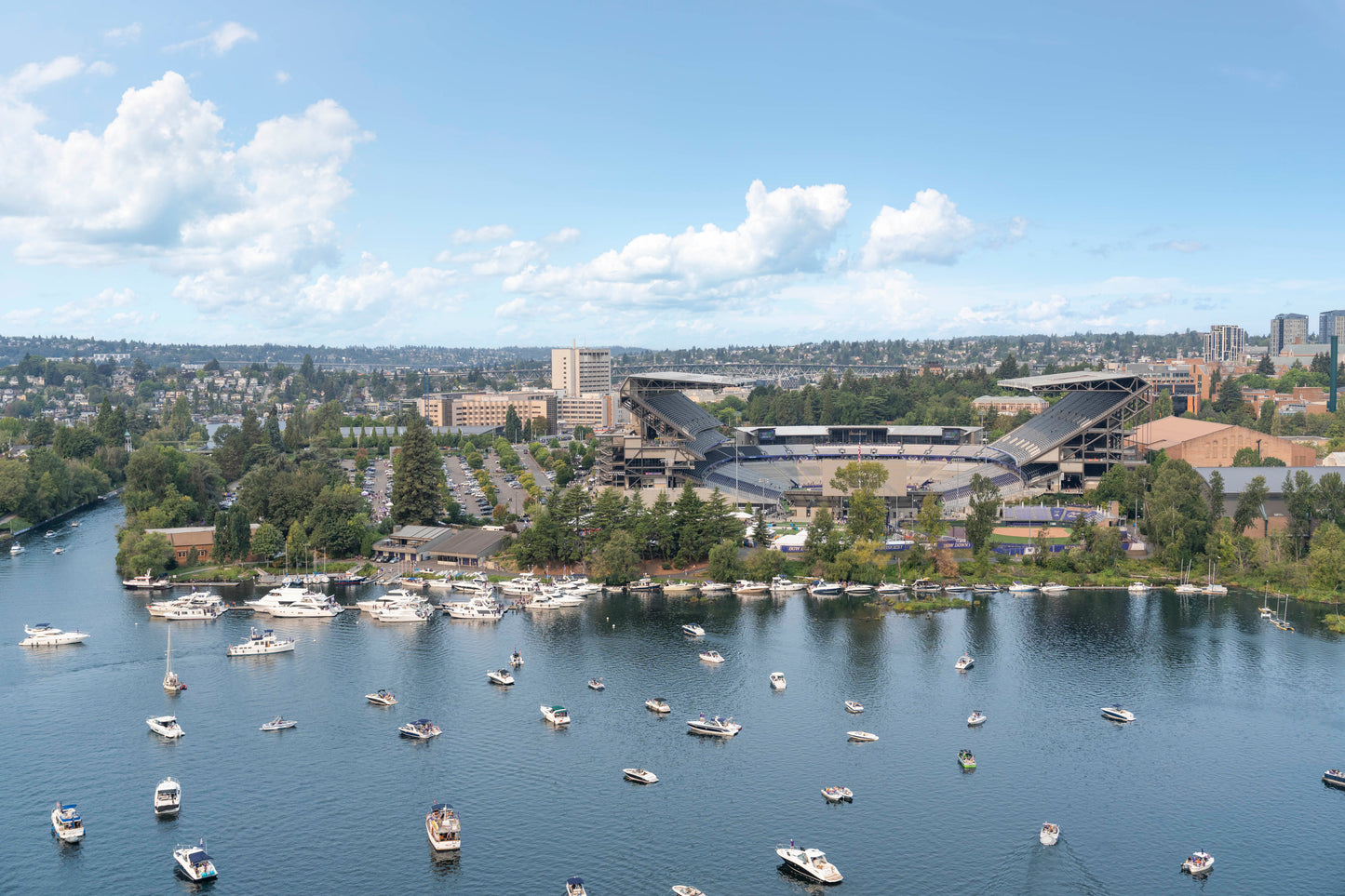 Sailgating at Husky Stadium, Seattle